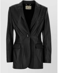 Blumarine - Leather Blazer - Lyst