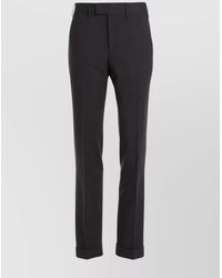 PT Torino - Tailored Trousers With Cuffed Hem And Pockets - Lyst