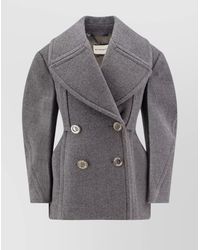 Givenchy - Wool Double-Breasted Peacoat - Lyst