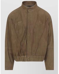 Giorgio Armani - Lamb Leather Blouson Jacket - Lyst
