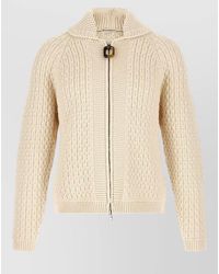 JW Anderson - Cotton-Blend Cable-Knit Zip Cardigan - Lyst