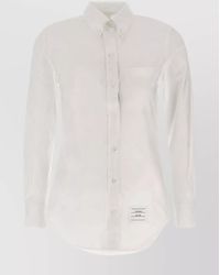 Thom Browne - Cotton Long-Sleeve Button-Down Shirt - Lyst