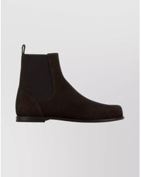 Fendi - Suede Chelsea Ankle Boots - Lyst