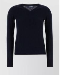 Max Mara - Wool V-Neck Long-Sleeve Sweater - Lyst