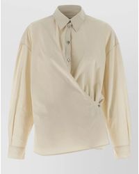 Lemaire - Silk Cotton Twisted Shirt - Lyst