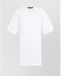 Y. Project - Cotton V-Neck Oversized Short-Sleeve T-Shirt - Lyst