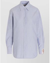 Golden Goose - Cotton Striped Long-Sleeve Shirt - Lyst