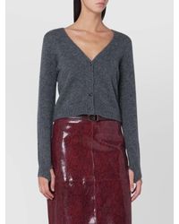 Roberto Collina - V-Neck Cashmere Cardigan Long Sleeves - Lyst