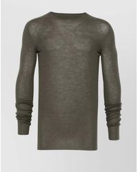 Rick Owens - Ribbed Wool Sweater - Lyst