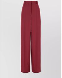 Stella McCartney - Wool Trousers With Belt Loops And Back Pocket - Lyst