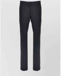 TOTEME - Wool Blend Trousers With Pockets And Loops - Lyst