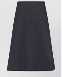Marni - Virgin Wool Crepe High-Rise A-Line Midi Skirt - Lyst