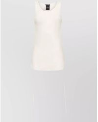 Ann Demeulemeester - Cotton Ribbed Ruched Cropped Tank Top - Lyst