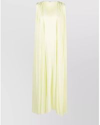 Jil Sander - Draped Sleeveless Scoop Neck Maxi Dress - Lyst