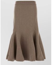 Bottega Veneta - Cashmere Blend A-Line Skirt - Lyst
