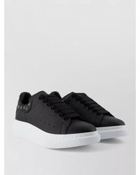 McQueen - Oversized Leather Sneakers Contrast Sole - Lyst