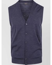 Zanone - Wool Classic Vest - Lyst