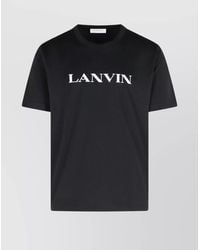 Lanvin - Cotton Logo Print T-Shirt - Lyst