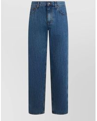 Burberry - Denim Low-Rise Straight-Leg Jeans - Lyst