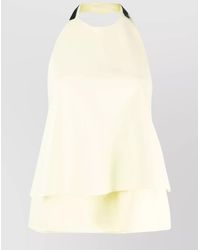 Jil Sander - Halterneck Sleeveless Open Back Blouse - Lyst