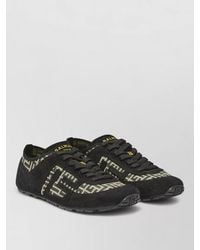 Balmain - Racer 45 Monogram Jacquard Lace Up Sneakers - Lyst