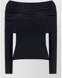 Max Mara - Cashmere Boat Neck Long-Sleeve Sweater - Lyst