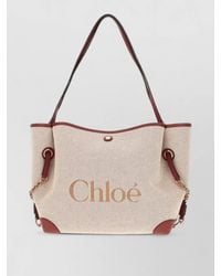 Chloé - Shoulder Tote Bag Chain Accents Dual Handles - Lyst
