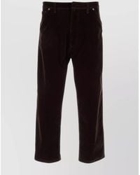 Prada - Velvet Straight-Leg Trousers - Lyst