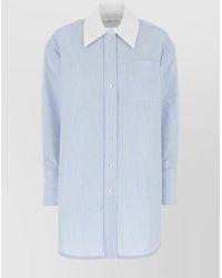 Co. - Oversize Embroidered Poplin Shirt - Lyst
