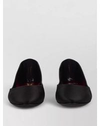 Saint Laurent - Satin Ballerina Flats Lou Pointed Toe - Lyst