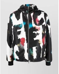 McQueen - Graffiti-Print Hooded Windbreaker Jacket - Lyst