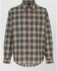 Marni - Checked Long-Sleeve Shirt - Lyst
