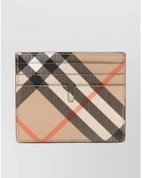 Burberry - Tall Check Credit Card Holder - Lyst