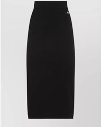 Dolce & Gabbana - Knitted High-Rise Midi Pencil Skirt - Lyst