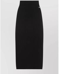 Dolce & Gabbana - Knitted High-Rise Slim-Fit Midi Pencil Skirt - Lyst