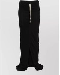 Rick Owens - Cotton Slim-Fit Midi Skirt - Lyst