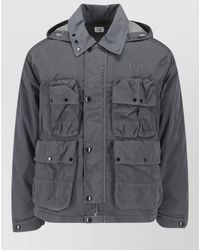 C.P. Company - Urban Hooded Coat Adjustable Cuffs Pockets - Lyst