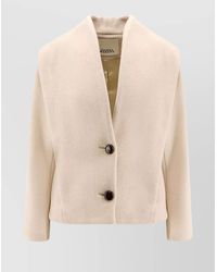 Isabel Marant - Wool Blend Jacket Featuring Button Detail - Lyst