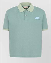 Marni - Jacquard Knit Polo Shirt Short Sleeves - Lyst