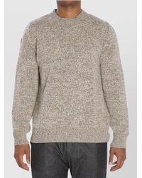 Barena - Wool Crew Neck Ribbed Hem Jumper - Lyst