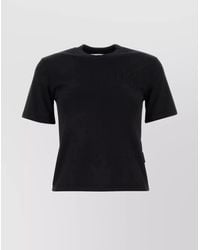Palm Angels - Monogram Ribbed Crew-Neck Cotton T-Shirt - Lyst