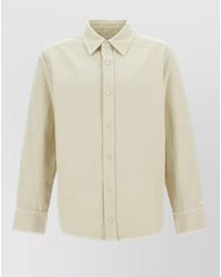 A.P.C. - Nylon Silk Shirt Long Sleeves Buttoned Cuffs - Lyst