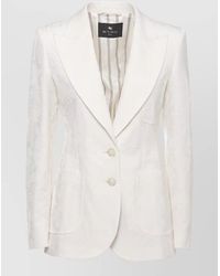 Etro - Paisley Embroidered Blazer - Lyst