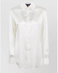 Ralph Lauren - Silk Stretch Shirt Long Sleeves Collar - Lyst