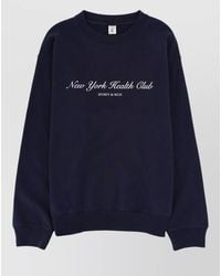 Sporty & Rich - Ny Health Club Logo Crew Sweatshirt - Lyst