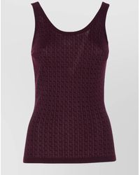 Elisabetta Franchi - Fine-Knit Tank Top - Lyst