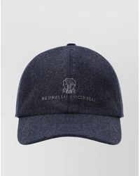 Brunello Cucinelli - Baseball Cap Wool Curved Brim - Lyst