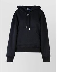 Off-White c/o Virgil Abloh - Cotton Oversized Hoodie - Lyst