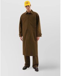 1989 STUDIO - Mackintosh Coat With Back Yoke And Collar - Lyst