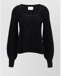 Loulou de Saison - 'Hermus' Ribbed Knit Sweater With Scoop Neck - Lyst